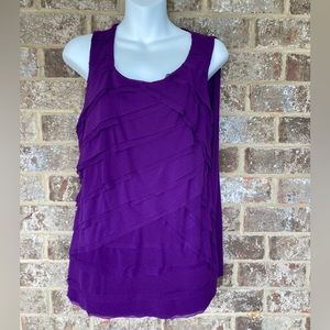 Chico's size 2 Purple Layered Tank Top